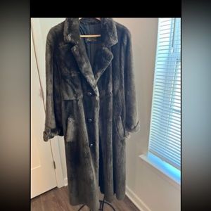 Luxurious real sheared beaver coat.  Soft, warm retro great style